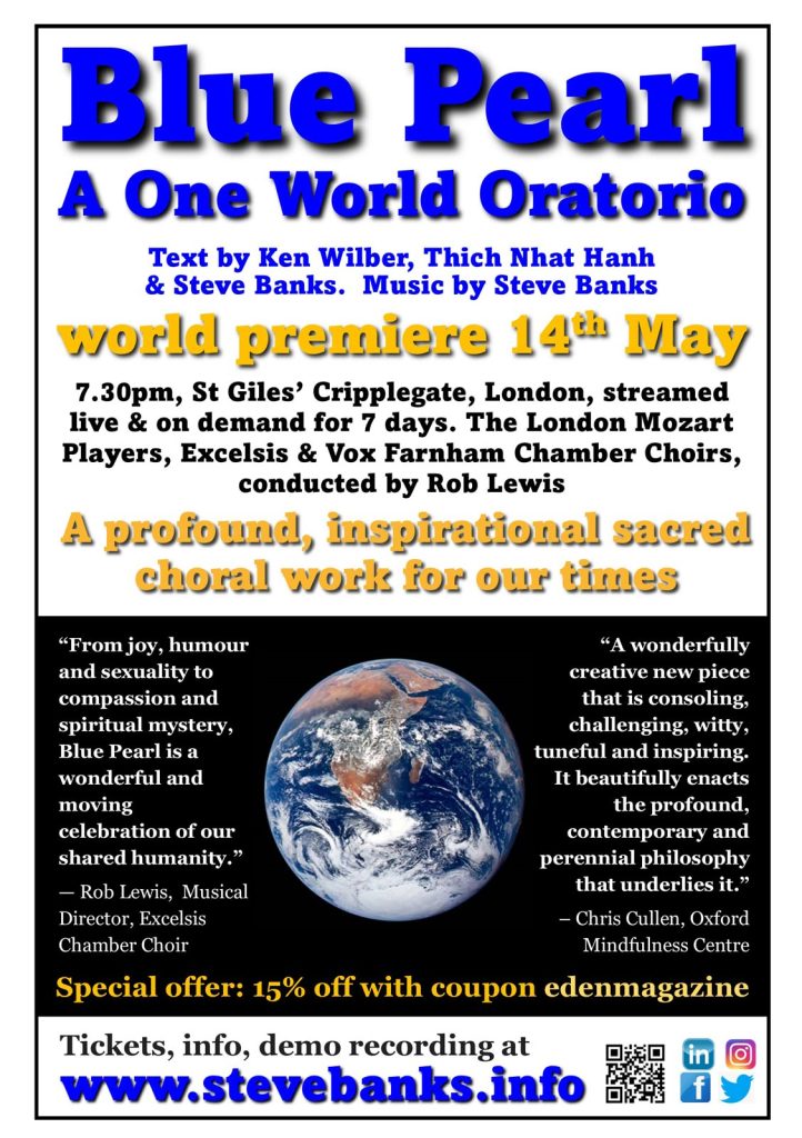 Blue Pearl - A One World Oratorio flyer