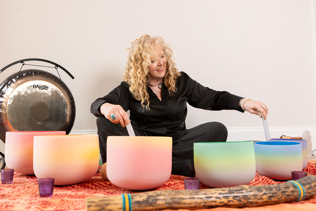 Dr. Veronica McBurnie with bowls