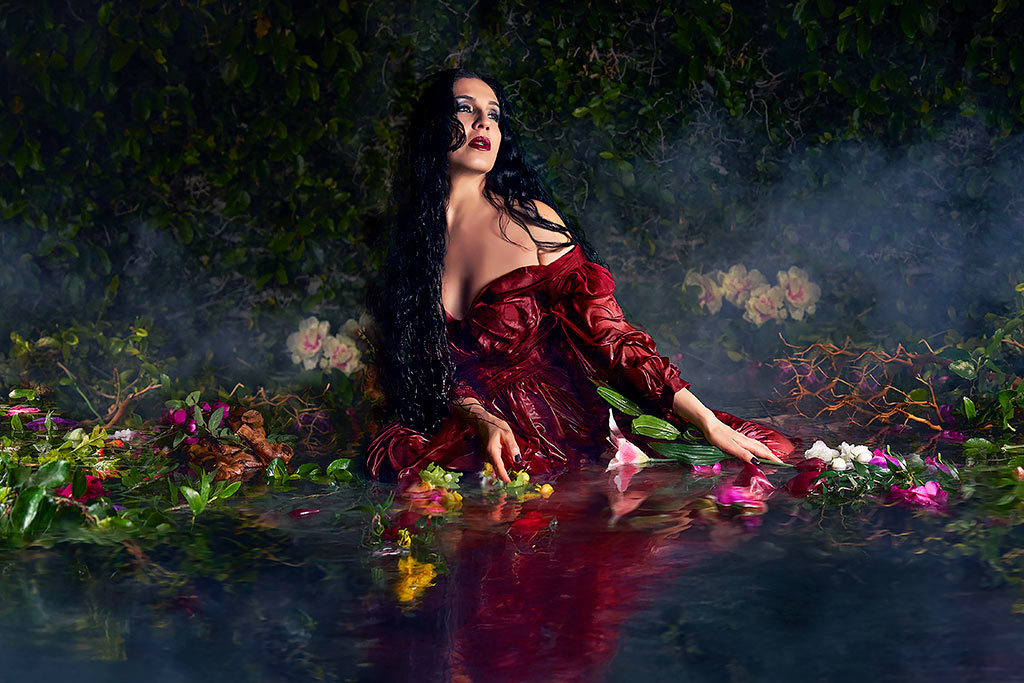 Azam Ali lake filled with flowers