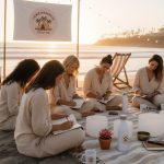 Camp-Manifest-beach-scene-with-women-journaling