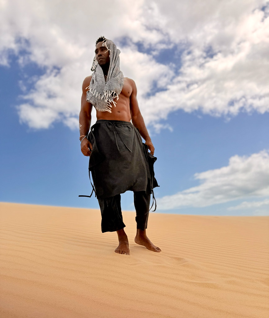 Keith Mitchell in desert