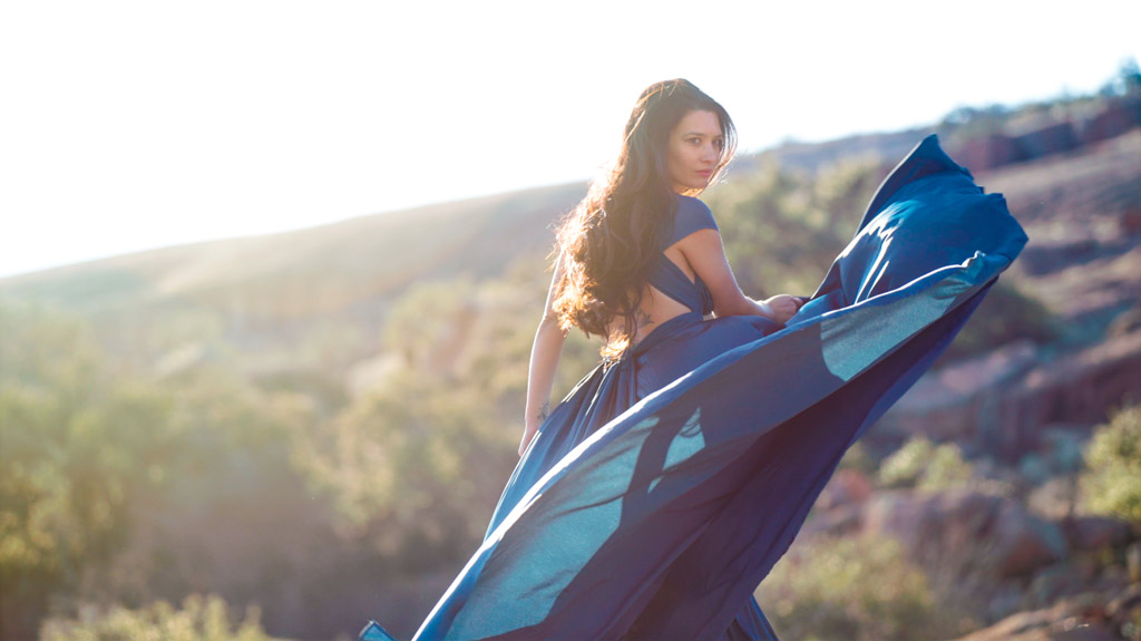 Mei-lan Maurits blue dress